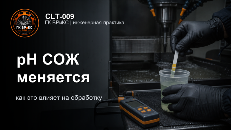 Контроль pH СОЖ на металлообрабатывающем участке