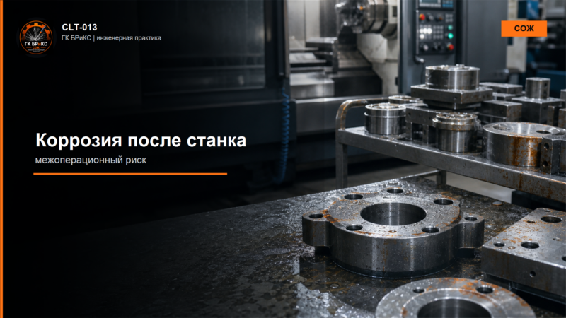 Межоперационная коррозия металлических деталей после обработки на станке
