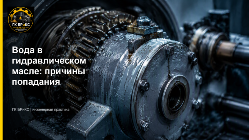 вода в гидравлическом масле — причины попадания и методы удаления